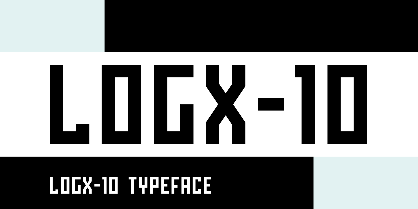 Example font LOGX-10 #1