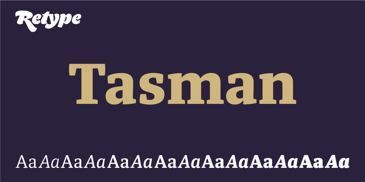 Example font Tasman #1