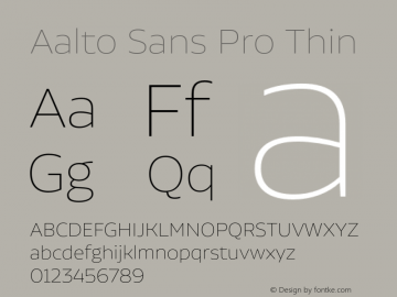 Aalto Sans Pro Font
