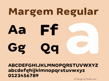 Example font Margem #1