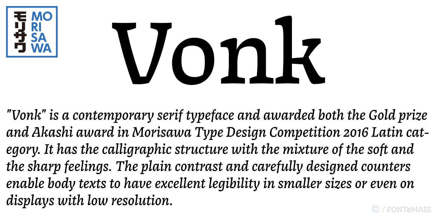 Example font Vonk #1