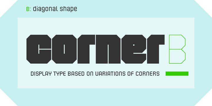 Example font Corner B #1