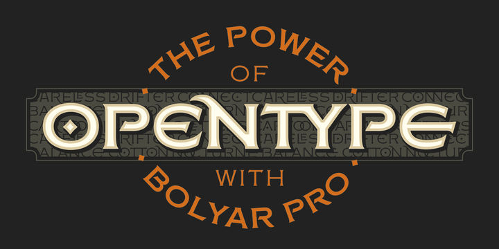 Example font FM Bolyar Pro #1