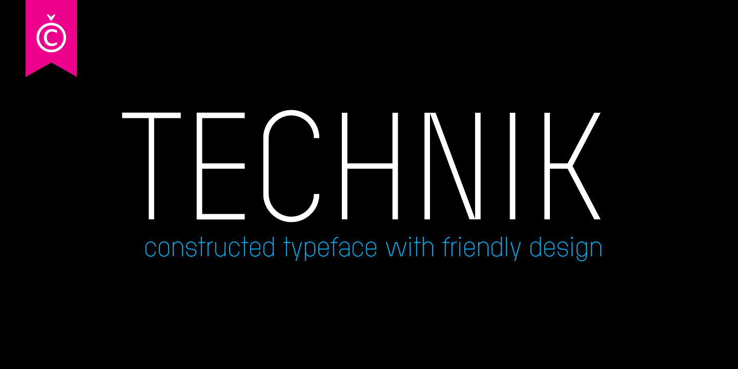 Technik Font