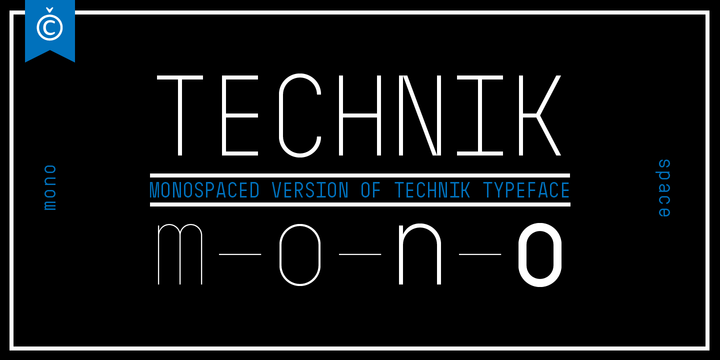 Technik Mono Font