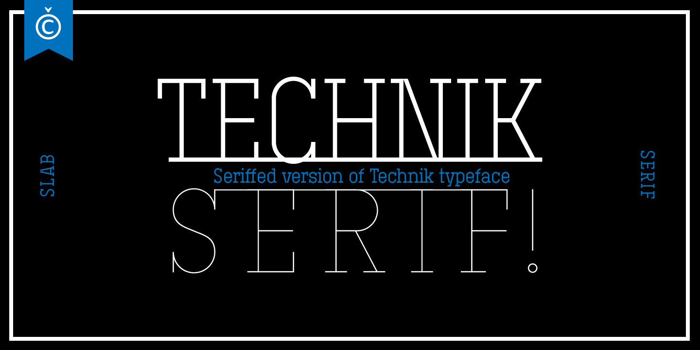 Example font Technik Serif #1