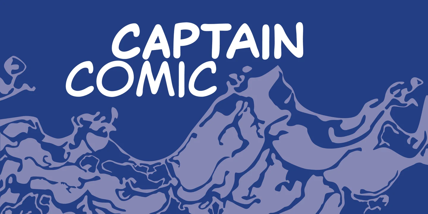 Example font Captain Comic #1