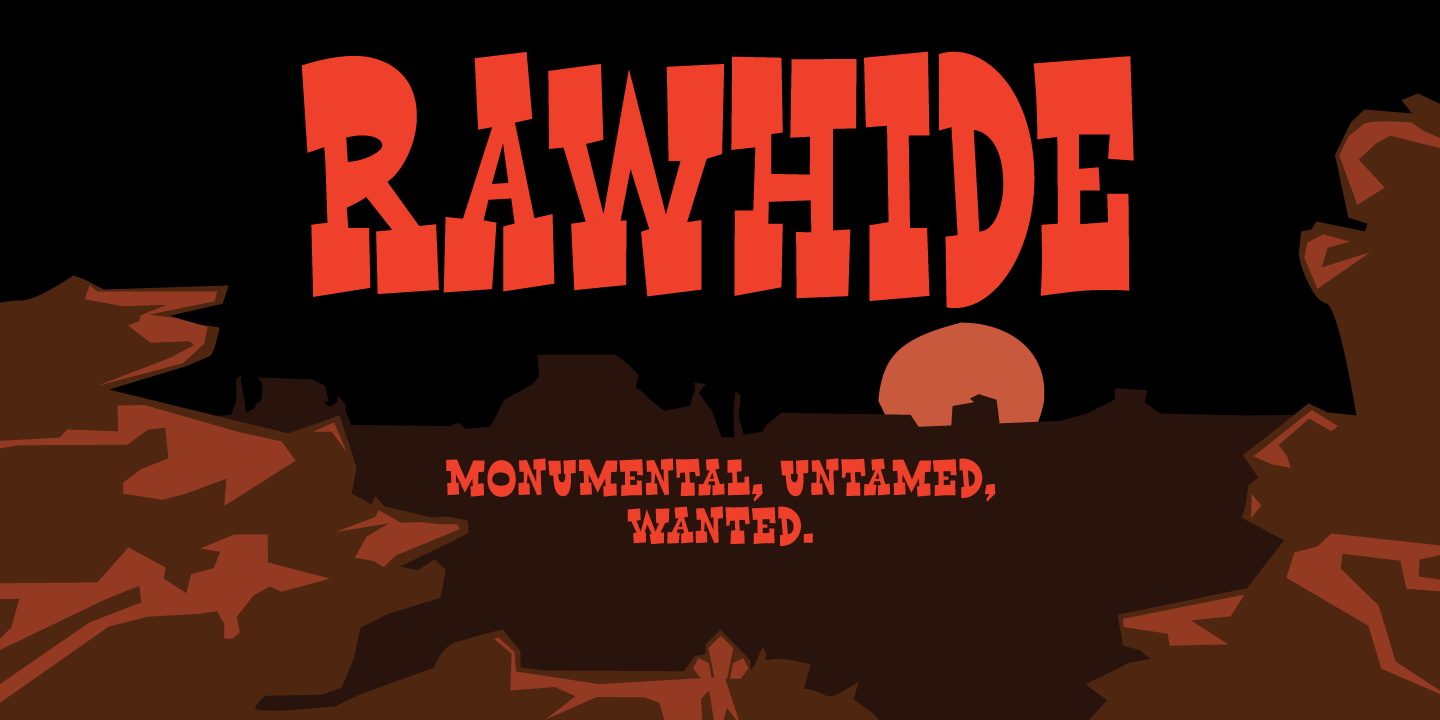 Example font Rawhide #1