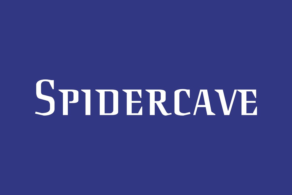 Example font Spider Cave #1
