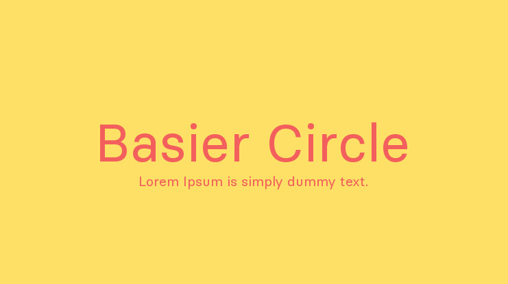 Basier Circle Font