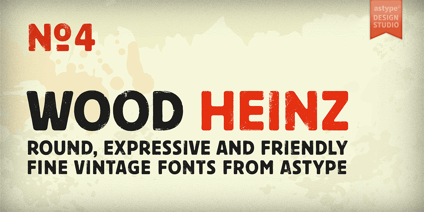 Example font Wood Heinz No.4 #1
