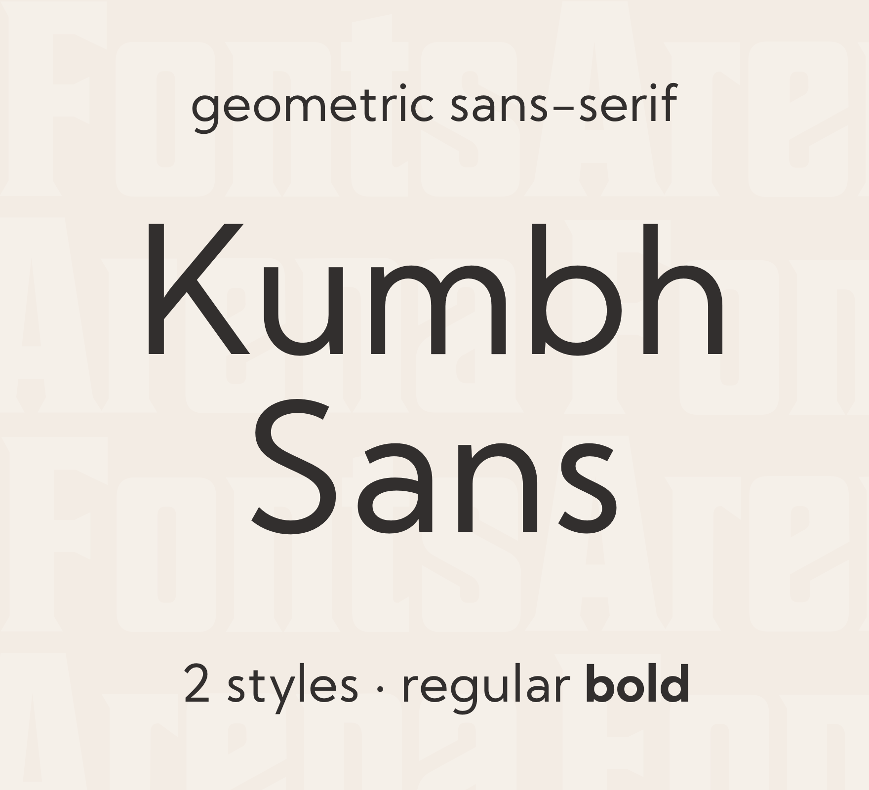 Example font Kumbh Sans #1
