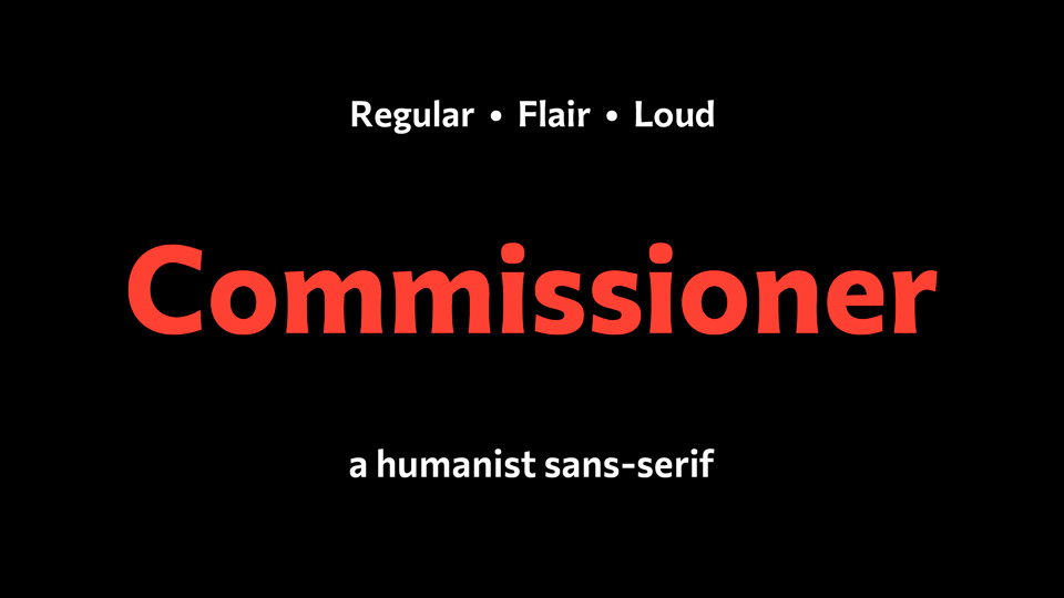 Example font Commissioner #1
