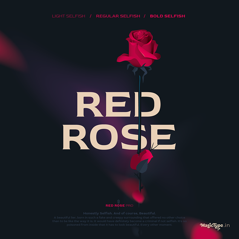 Example font Red Rose #1