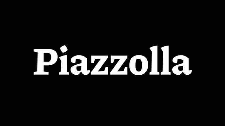 Example font Piazzolla #1