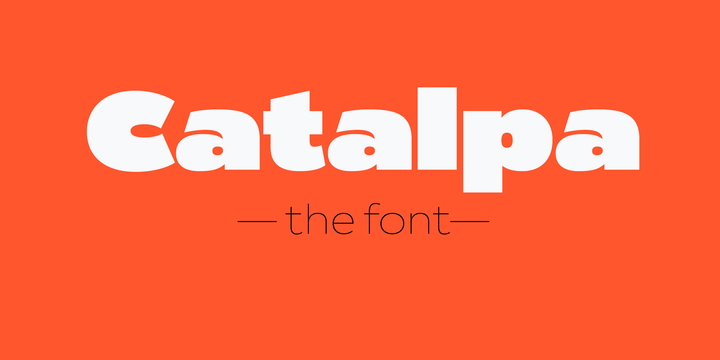 Example font Catalpa #1