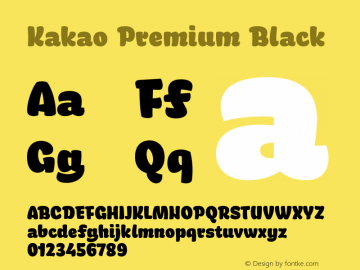 Kakao Premium Font