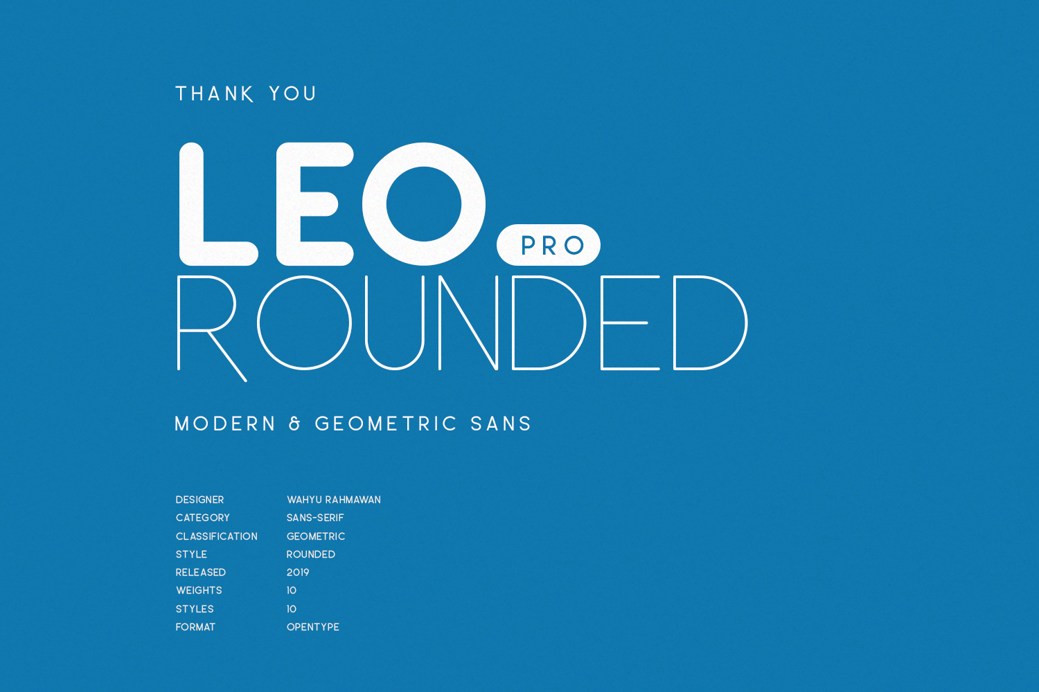 Example font Leo Rounded Pro #1