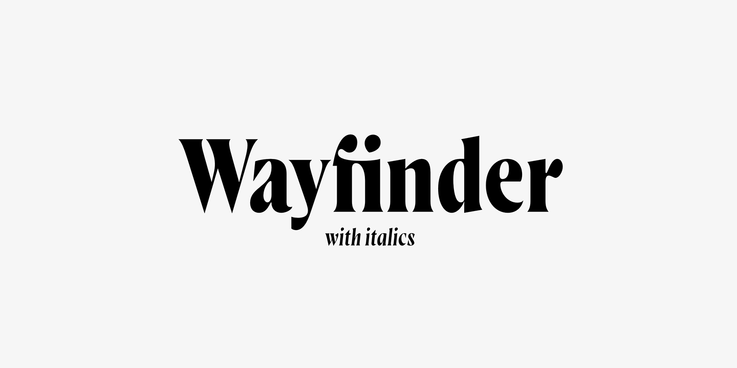 Wayfinder CF Font