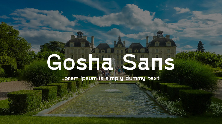 Example font Gosha Sans #1