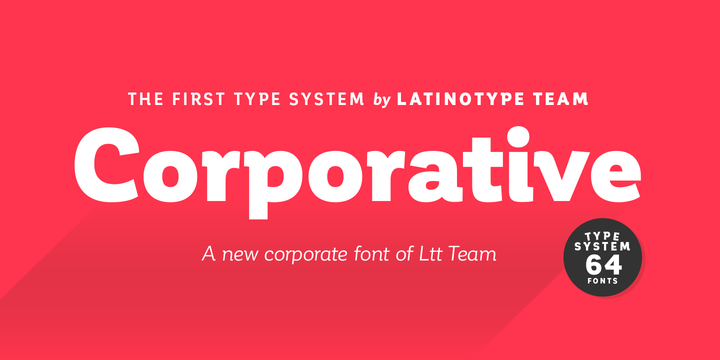 Example font Corporative Sans Alt #1
