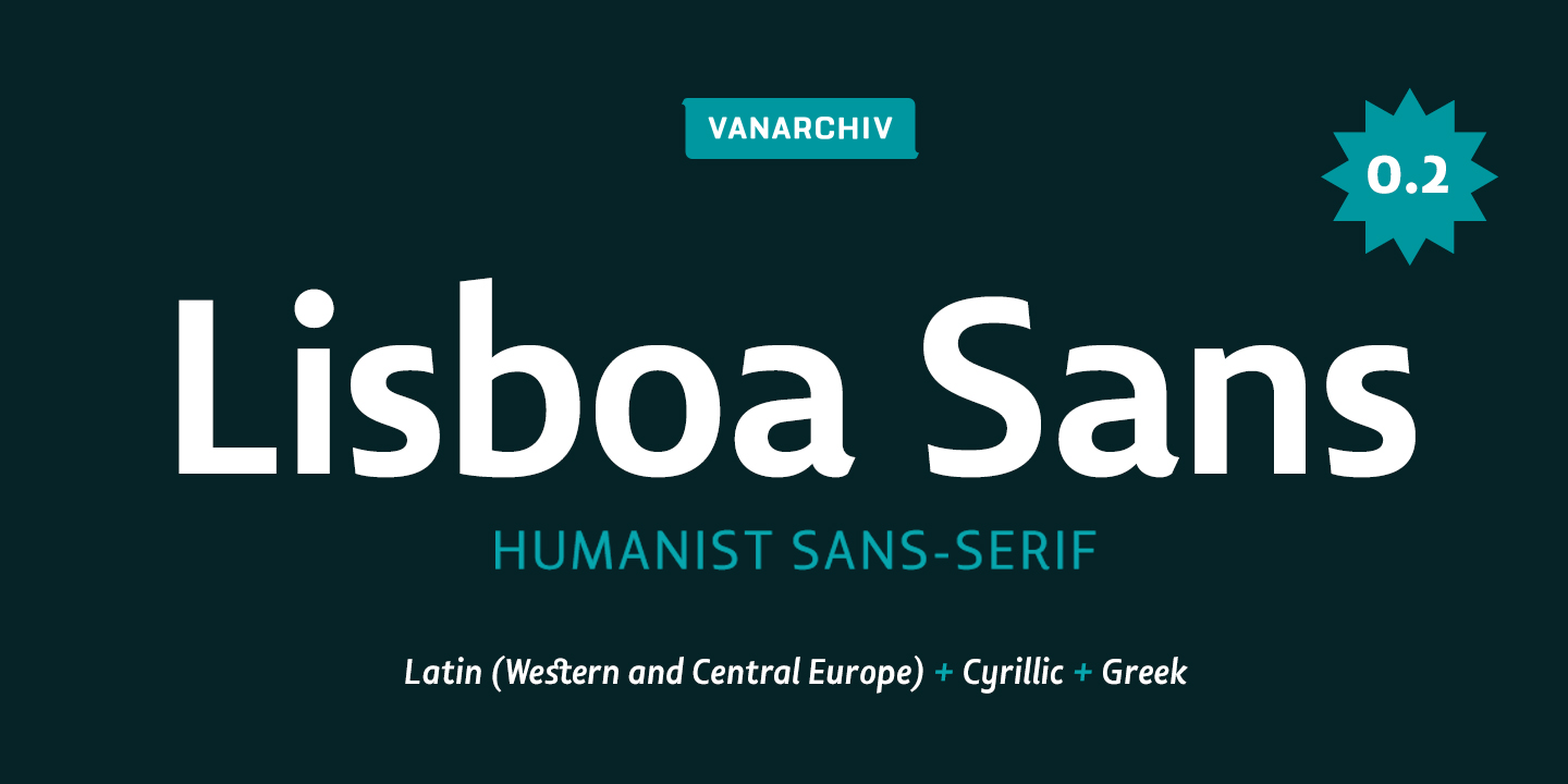 Example font Lisboa Sans #1