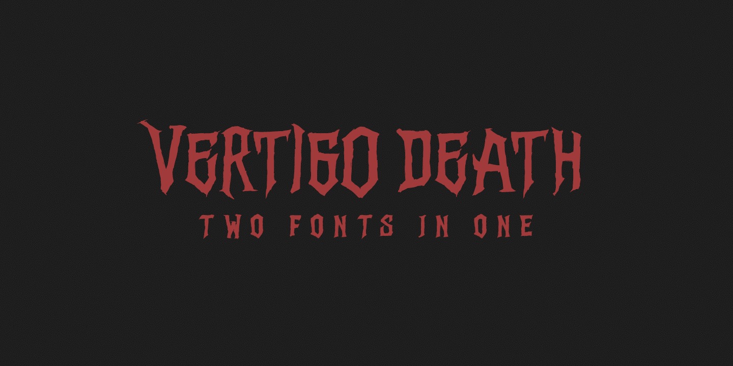 Example font Vertigo Death #1