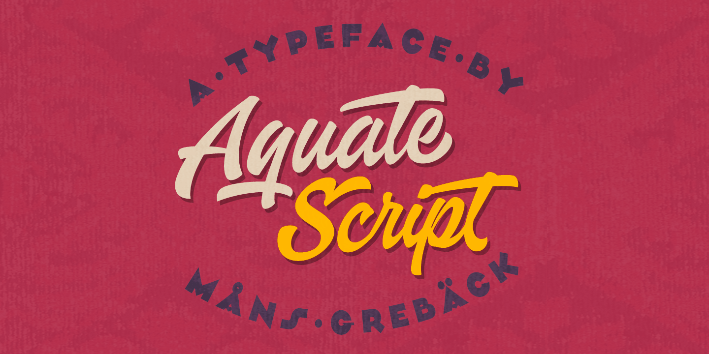 Aquate Script Font