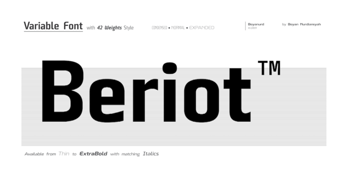 Example font Beriot #1