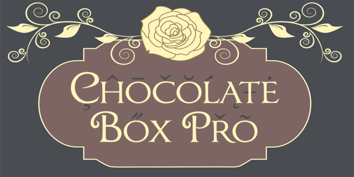 Example font Chocolate Box Pro #1