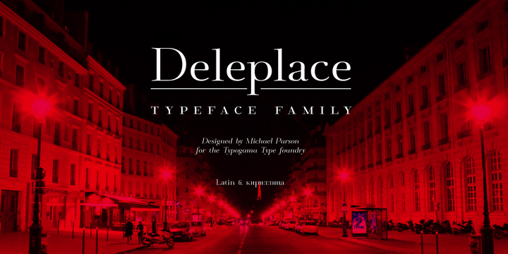 Deleplace Font