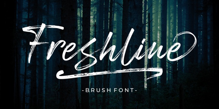 Example font Freshline #1