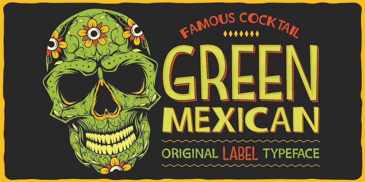 Green Mexican Font
