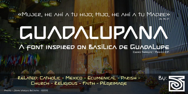 Example font Guadalupana #1