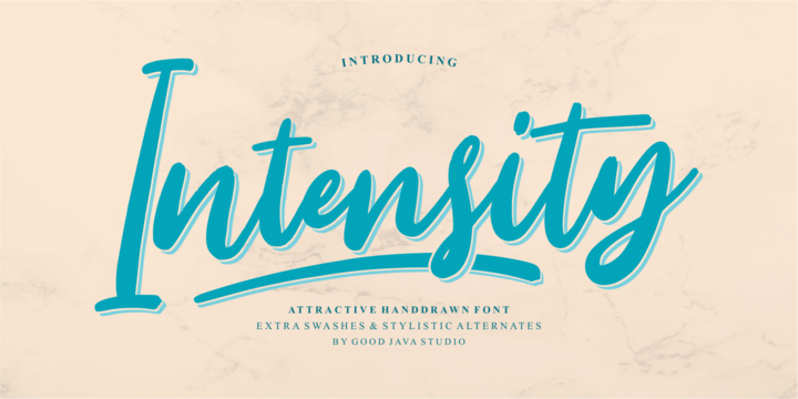 Example font Intensity #1