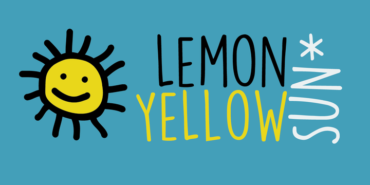 Example font Lemon Yellow Sun #1