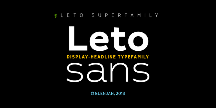 Example font Leto Sans #1