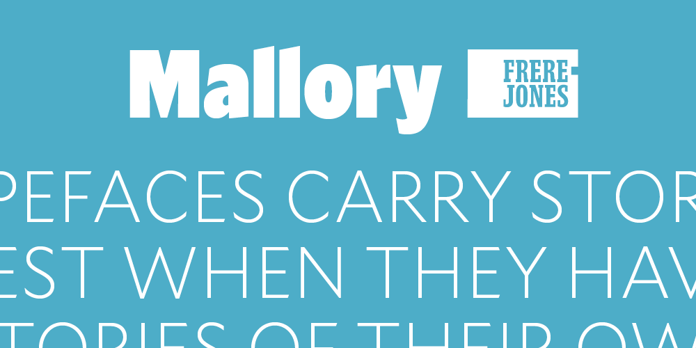 Example font Mallory Narrow #1