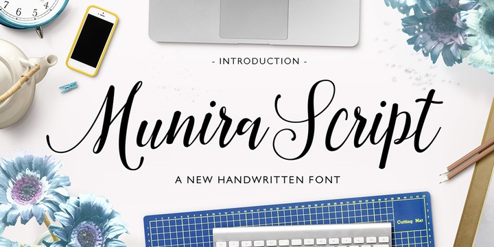 Example font Munira Script #1