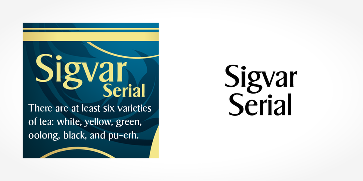 Example font Sigvar Serial #1