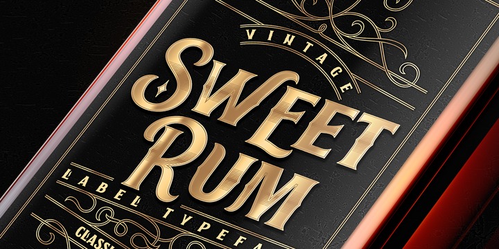 Example font Sweet Rum #1