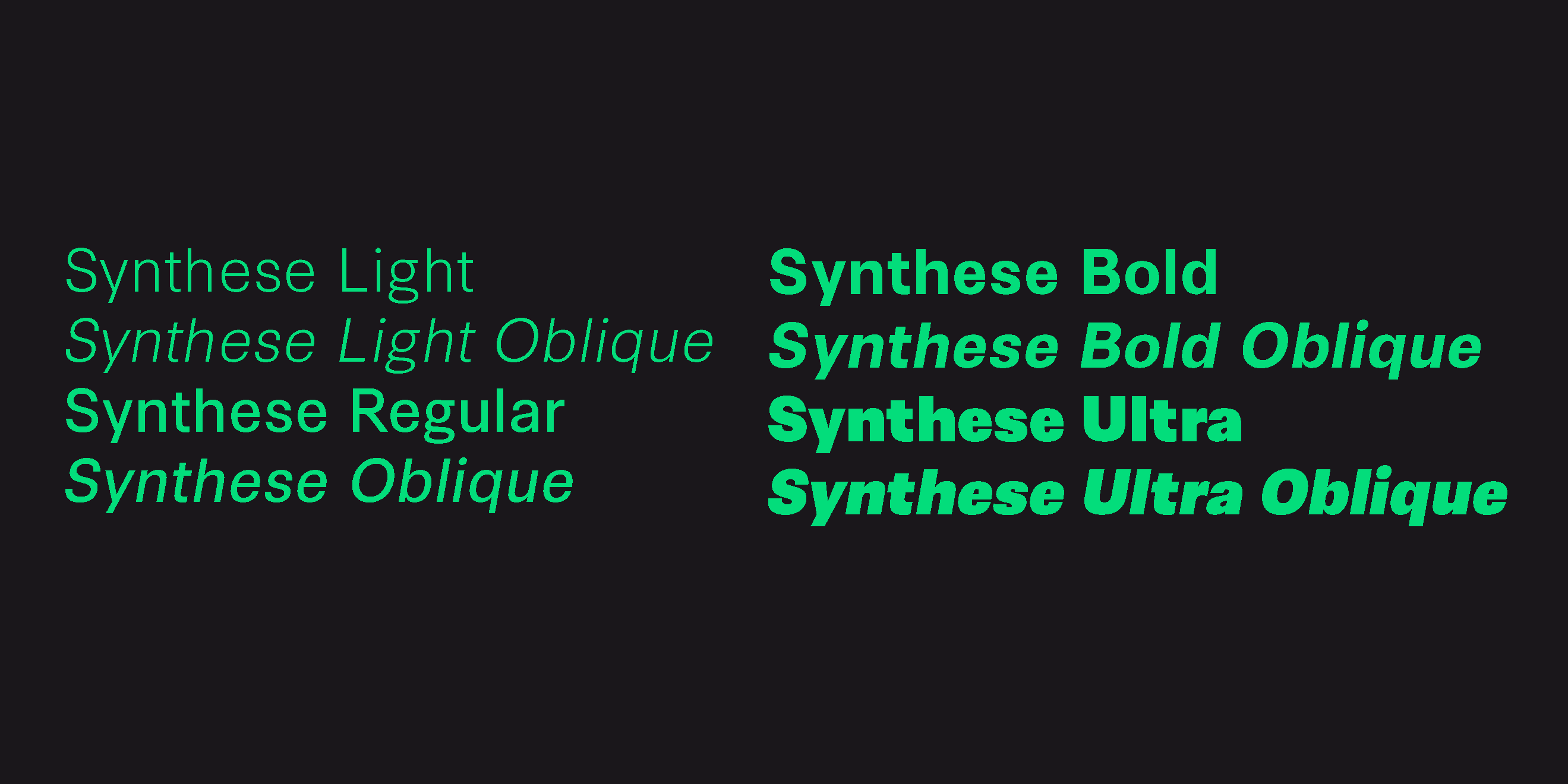 Synthese Font