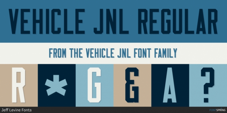 Vehicle JNL Font