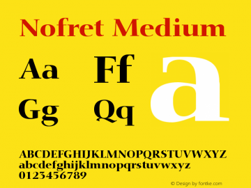 Nofret Font