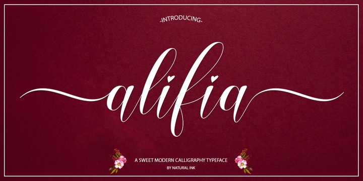 Example font Alifia #1