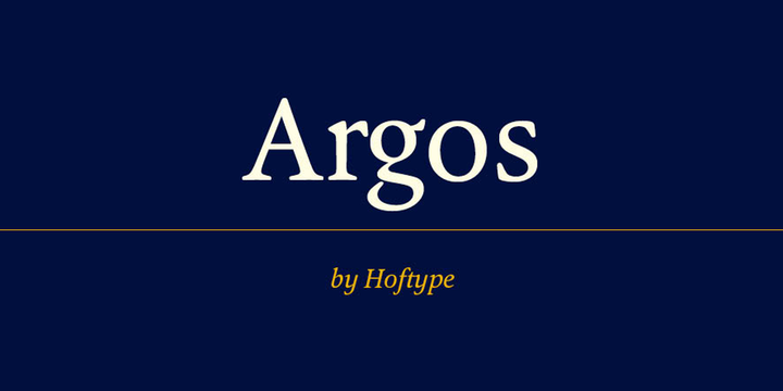 Example font Argos #1
