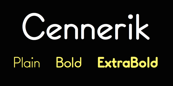 Example font Cennerik #1