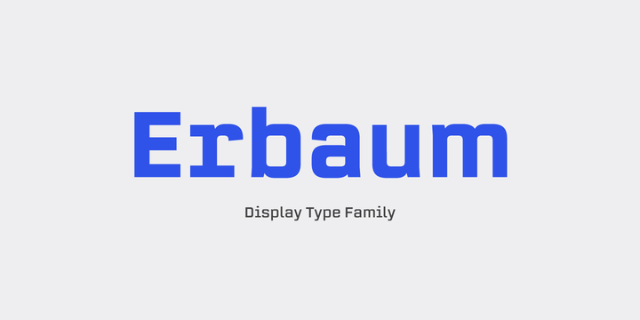 Example font Erbaum #1