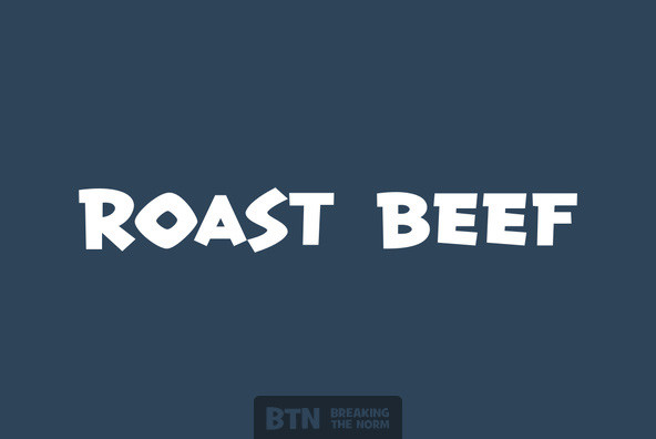 Example font Roast Beef BTN #1