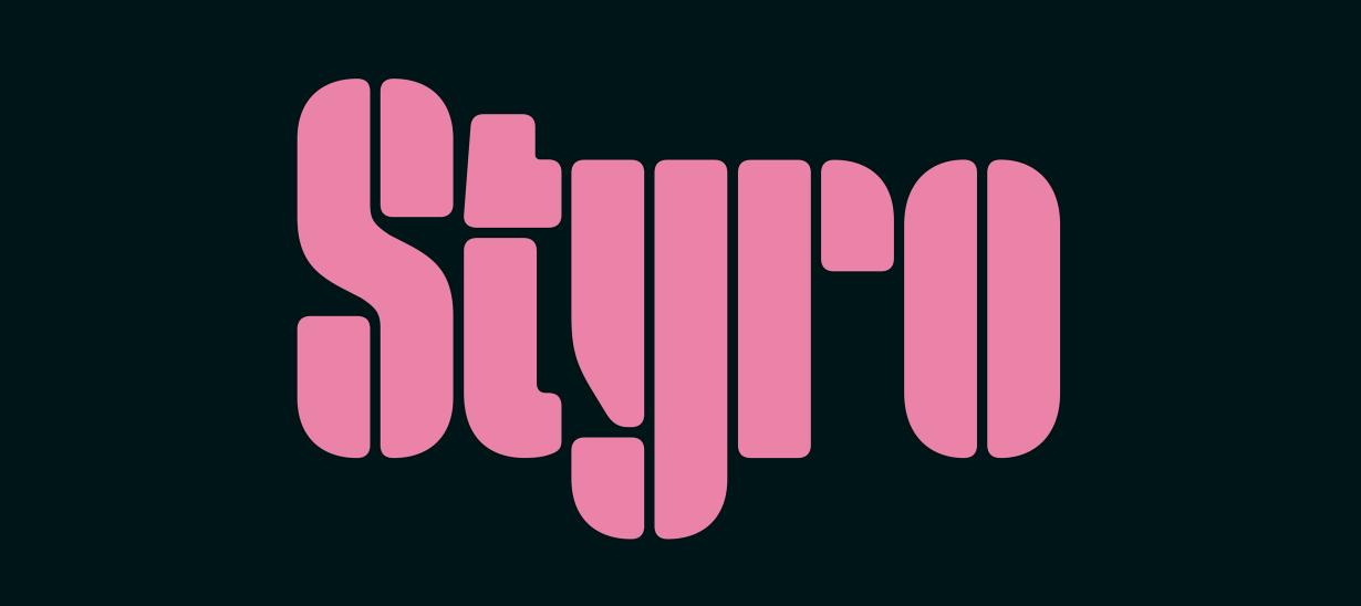 Example font Styro #1